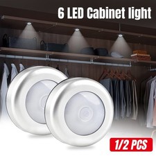 1/2PCS LED Under Cabinet Light Motion Sensor Closet Lamp Kitchen Night Light UK
