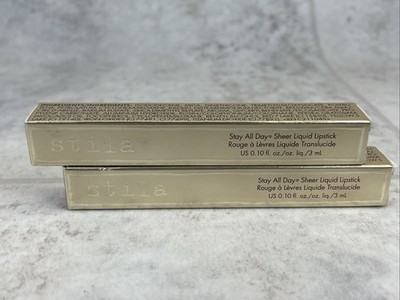 2 Pack! Stila Stay All Day Sheer Liquid Lipstick SHEER PASSIONE - Full Size