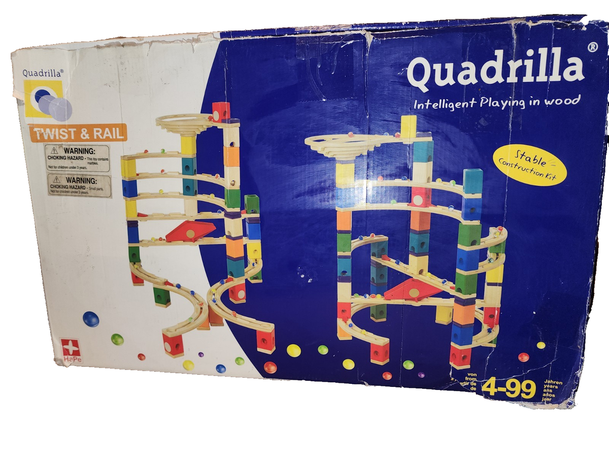 ダブル！ HaPe Quadrilla Twist & Rail クアドリラ Hape Quadrilla Wooden Twist & Rail Construction Kit STEM Build