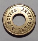 2 unknown trade tokens maverick - A. Moyers Restaurant 5¢ - S. F. Martin  2 ½ ¢ — photo 4