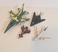 Lot Of 4 Vintage Toy Airplanes Metal Die Cast Mixed Models and Sizes Great Cond