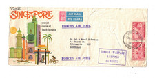 SINGAPORE 1965 JUNGLE WARFARE SCHOOL Cover to NSW,cds JOHORE