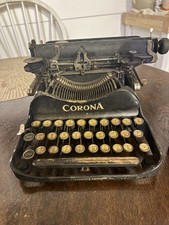 Antique CORONA 3 Foldable Portable Typewriter Working Keys thumbnail