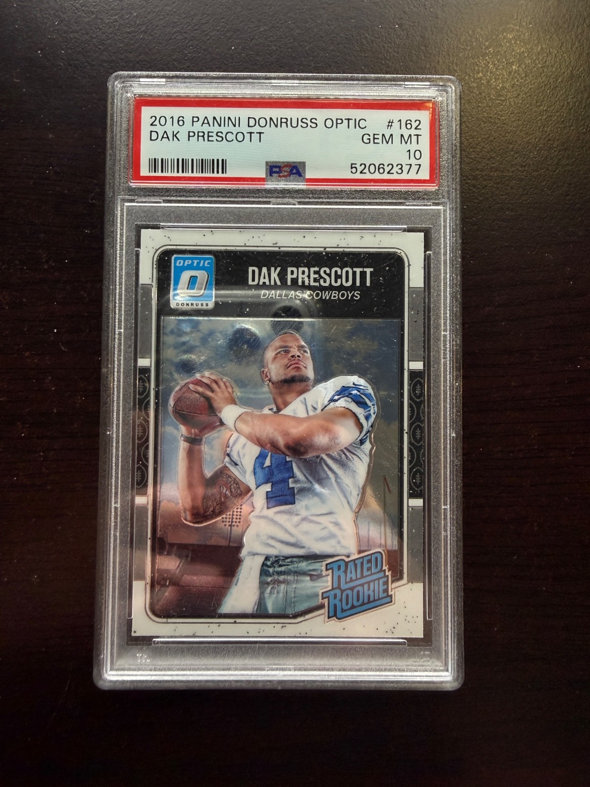 2016 Panini Donruss Optic Dak Prescott #162 PSA 10 Rated Rookie RC PSA 10 Gem Mt