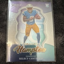 2025 Panini Select Certified Rookies Omarion Hampton #16 Chargers Rookie NFL