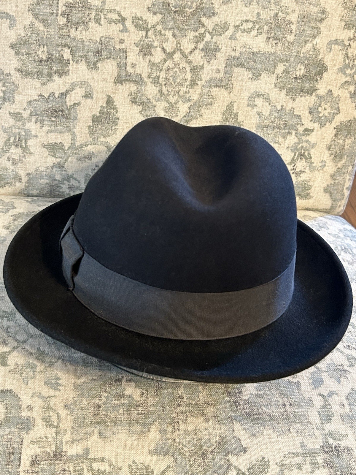 Lite Felt Black Fedora Hat Large Men's Packable Water Repellent Fall Winter