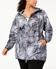 Calvin Klein Performance Hooded Jacket Black / White