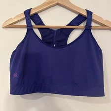 Ruby Ribbon Deep Blue/Purple Sports Bra extra support EUC