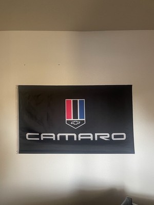 Camaro 3x5 FT Flag Banner Chevy Racing Garage Decor Man Cave Muscle Car Gift
