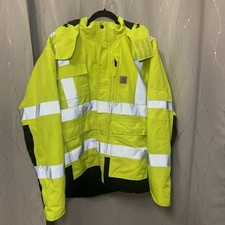 Carhartt Men's Brite Lime High Visibility Class 3 Sherwood Jacket Insulated. XL