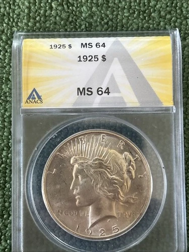 1925 Silver Peace Dollar MS64