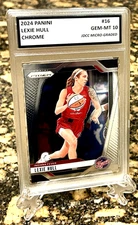 LEXI HULL Fever 2024 PANINI Select PRIZM #16 Chrome Graded GEM-MT 10. COA!