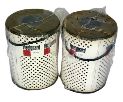 Fleetguard | Cummins LF563 Lube Oil Filter Cartridge 30 mic Farmall 560 656  2PC