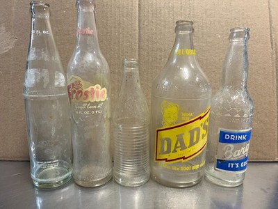 Vintage Bottle Collection Cotton Club Frostie Fanta Mama Size Dads and Barq's