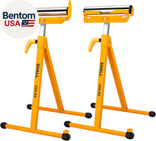 2-Pack Folding Roller Stand - Heavy Duty 250 LBS Load Capacity - 27.8-43'' Adjus