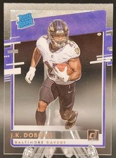 J.K. Dobbins 2020 Panini Chronicles #RR-JK Clearly Donruss Rated Rookies