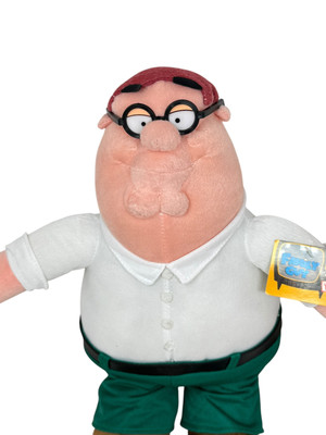 2005 Family Guy 14” Peter Griffin & 12” Stewie Griffin NANCO Plush