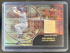 2002 Fleer Triple Crown Juan Gonzalez RBI Kings Game Used Bat Rookie RC