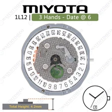 Genuine Miyota 1L12 / GL12 Watch Movement Japan (Multiple Variations)
