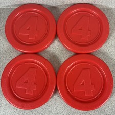 Hasbro Giant Connect 4 Replacement Game Pieces Coin Yard Yellow Red Original A