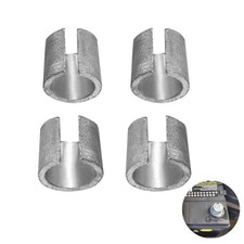 2 Pairs Universal Battery Post Terminal Shims, Car Battery Silver