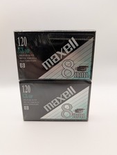 2 Pack Maxell 8mm GX-MP 8 120 Blank Camcorder Videotapes Tapes NEW SEALED