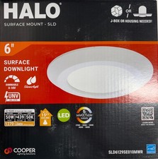 Halo Sld6129se010mwr 6 Surface Downlight Led 5-selectable Color Temp Univ Dim Halo Sld6129se010mwr 6 Surface Downlight Led 5-selectable Color Temp Univ Dim