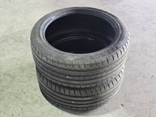 2 X BUDGET 225/45ZR18 95W PART WORN TYRES 5MM TREAD