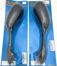 Espejos retrovisores de fibra de carbono para motocicleta Yamaha FZ1 EMGO, '01-'05, 20-80513, 20-80514