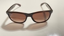 Ray-Ban ANDY Sunglasses RB4202 Brown Lenses 6073/13 55-17 3N Matte Brown Frame