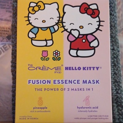 The Crème Shop Hello Kitty Fusion Essence Sheet Mask Pineapple + Hyaluronic 3ct