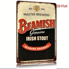 Vintage Rustic Bems Irish Stout Tin Metal Signs Home Décor 8x12