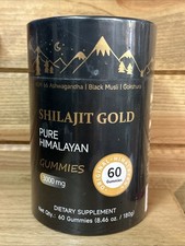 Shilajit Gold Pure Himalayan Gummies 3000mg With Ashwagandha Gokshura 60 Gummies