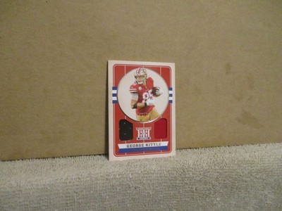 2019 PANINI CHRONICLES HOMETOWN HEROES GEORGE KITTLE #HH22 DUAL JERSEY 92/199
