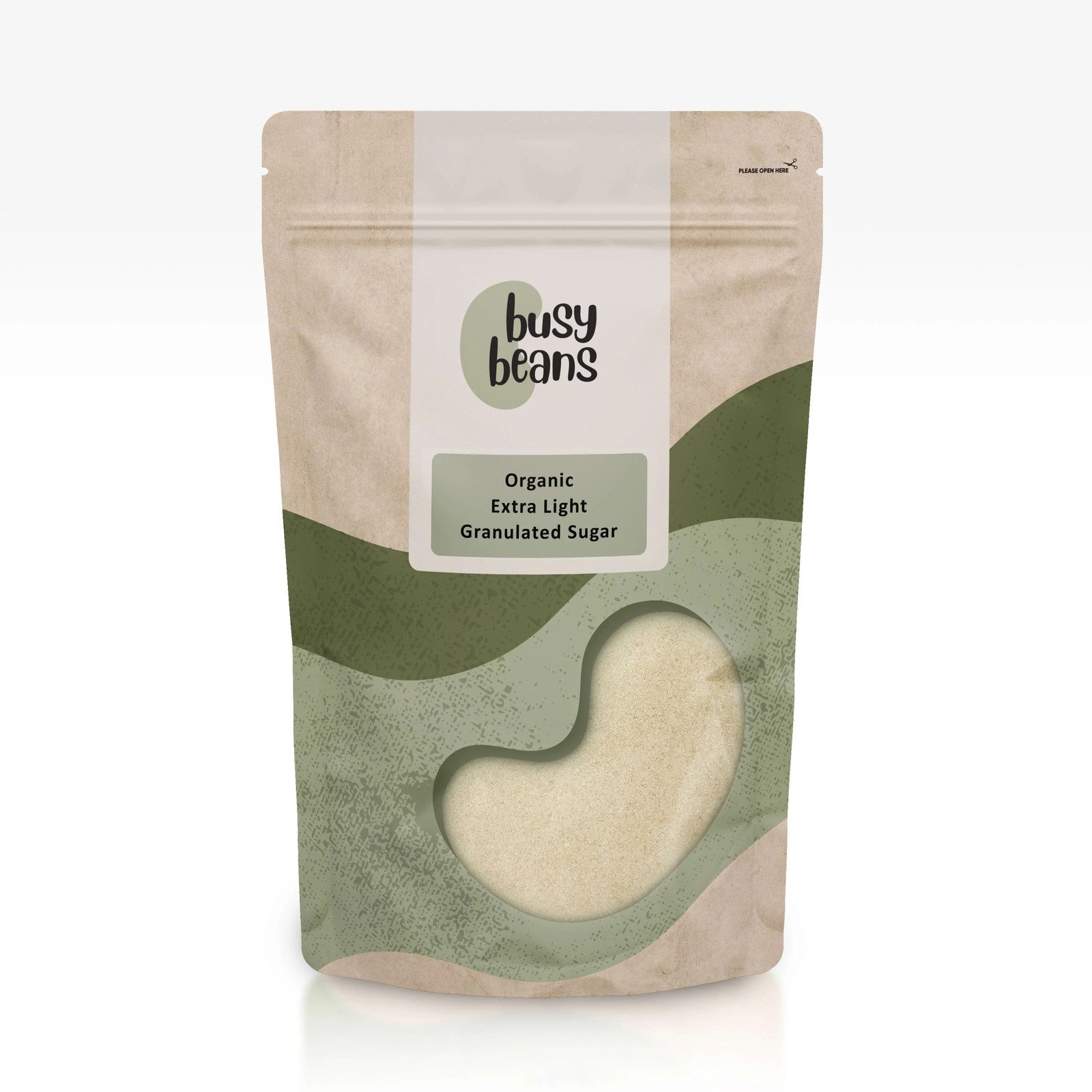 Organic Extra Light Granulated Sugar | by Busy Beans Organic (500g)