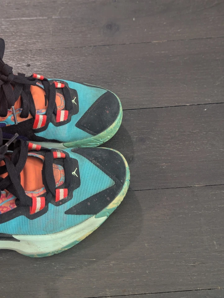 Nike Jordan Zion 1 Project Z Cone Negro Hyper Jade Niños Zapatos de Baloncesto Talla 6.5 Foto 2 de 4