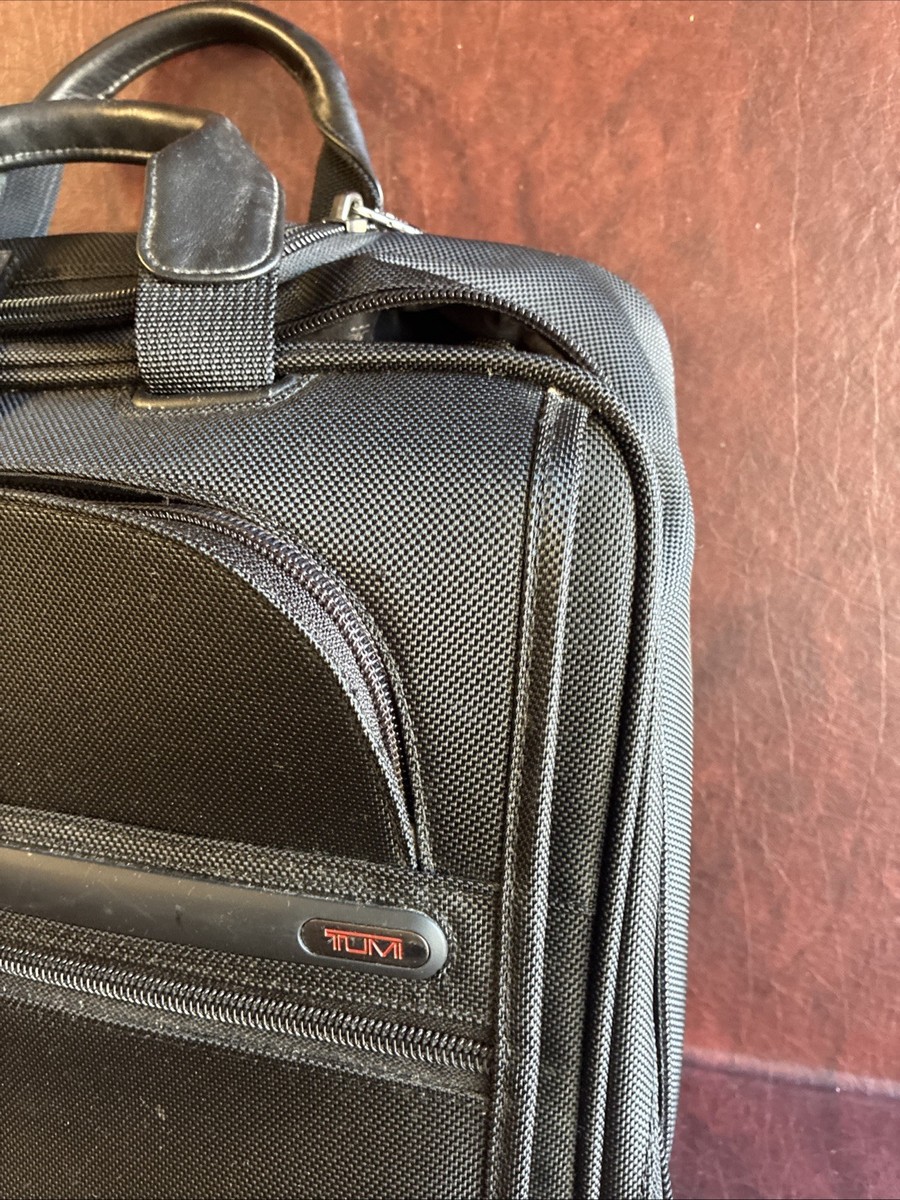 Tumi Alpha Wheeled Deluxe Briefcase Laptop Bag Luggage 26104D4 for