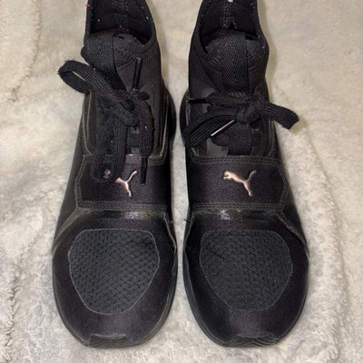 Puma Phenom Ignite Satin Mesh EP Training  Women Sneakers Black Pink Size 6 