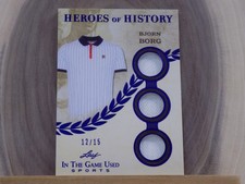 2025 Leaf In the Game Used Sports Heroes of History Bjorn Borg /15