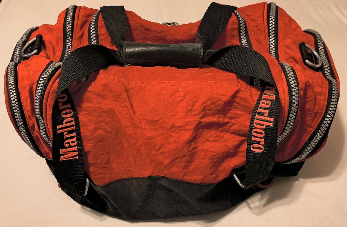 バッグ Marlboro 3way vintage nylon bag Vintage Marlboro Unlimited Duffle Bag Red Large Zip Pockets