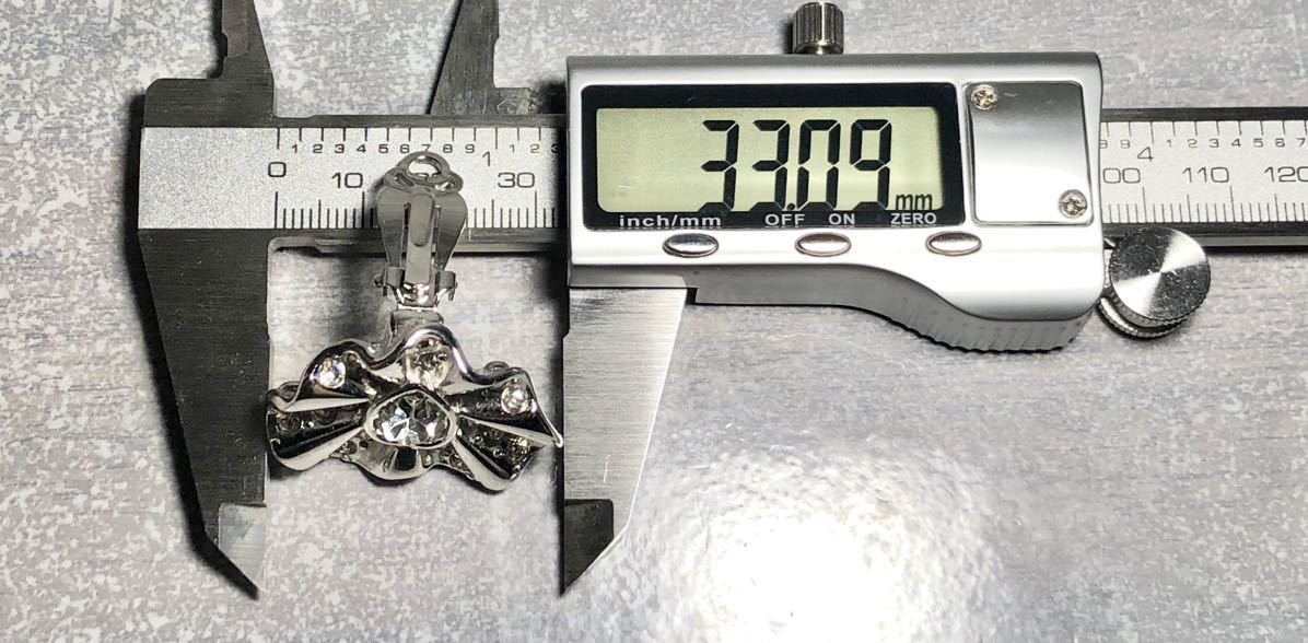 Rare GIVENCHY Earrings Heart Stone Silver Color thumbnail 5