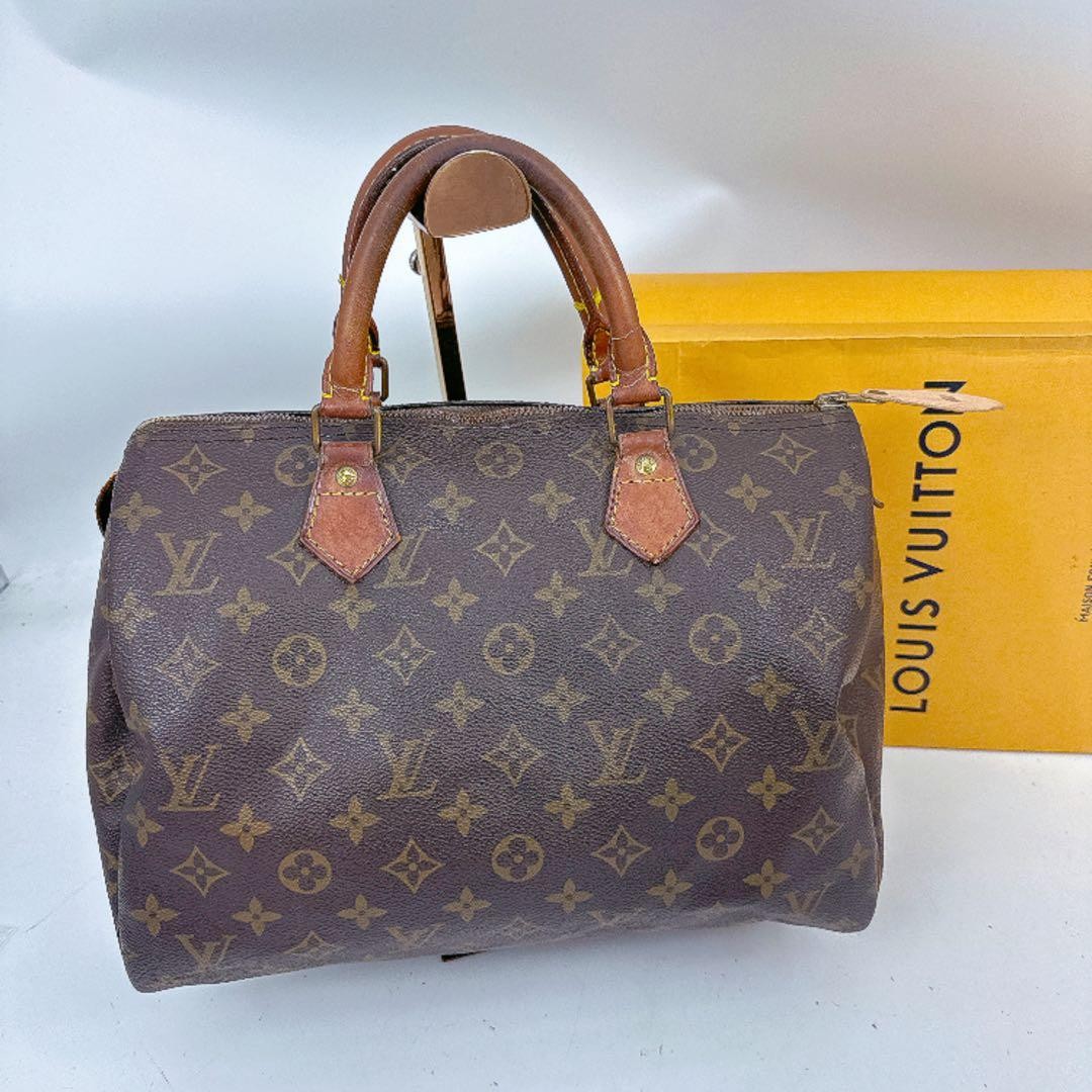 LOUIS VUITTON Speedy 30 Monogram Serial number Authentic From Japan