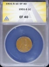 1931 S 1c Lincoln Wheat Cent ANACS EF 40 (XF, Extra Fine) San Francisco