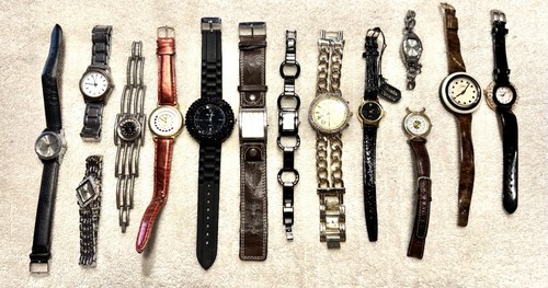 Mixed Lot of Women’s Wristwatches Assorted Styles Various Designs - 14 Watch Lot