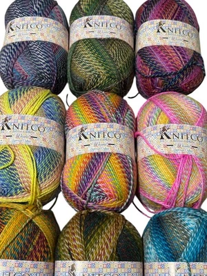 Knitco Lightweight Chunky/ Mosaic Yarn -300g/555m - 100% Acrylic - 11 Colours