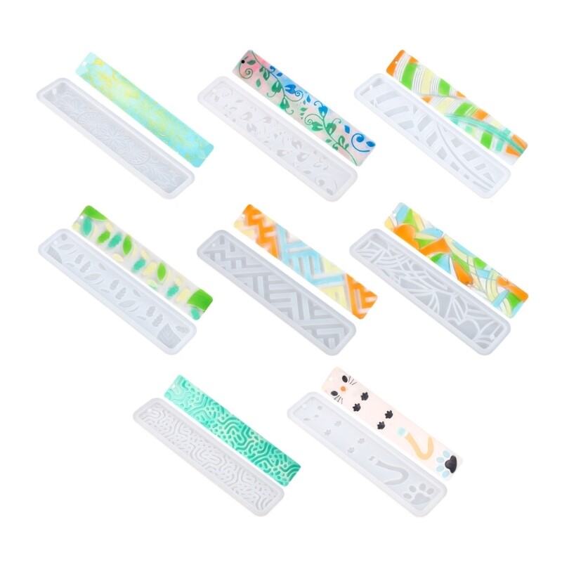 Bookmarks Silicone Casting Craft Pendant Resin Epoxy DIY Rectangle Mold