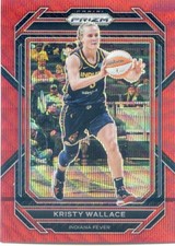 2023 Panini Prizm WNBA KRISTY WALLACE #54 RED RUBY WAVE PRIZM FEVER