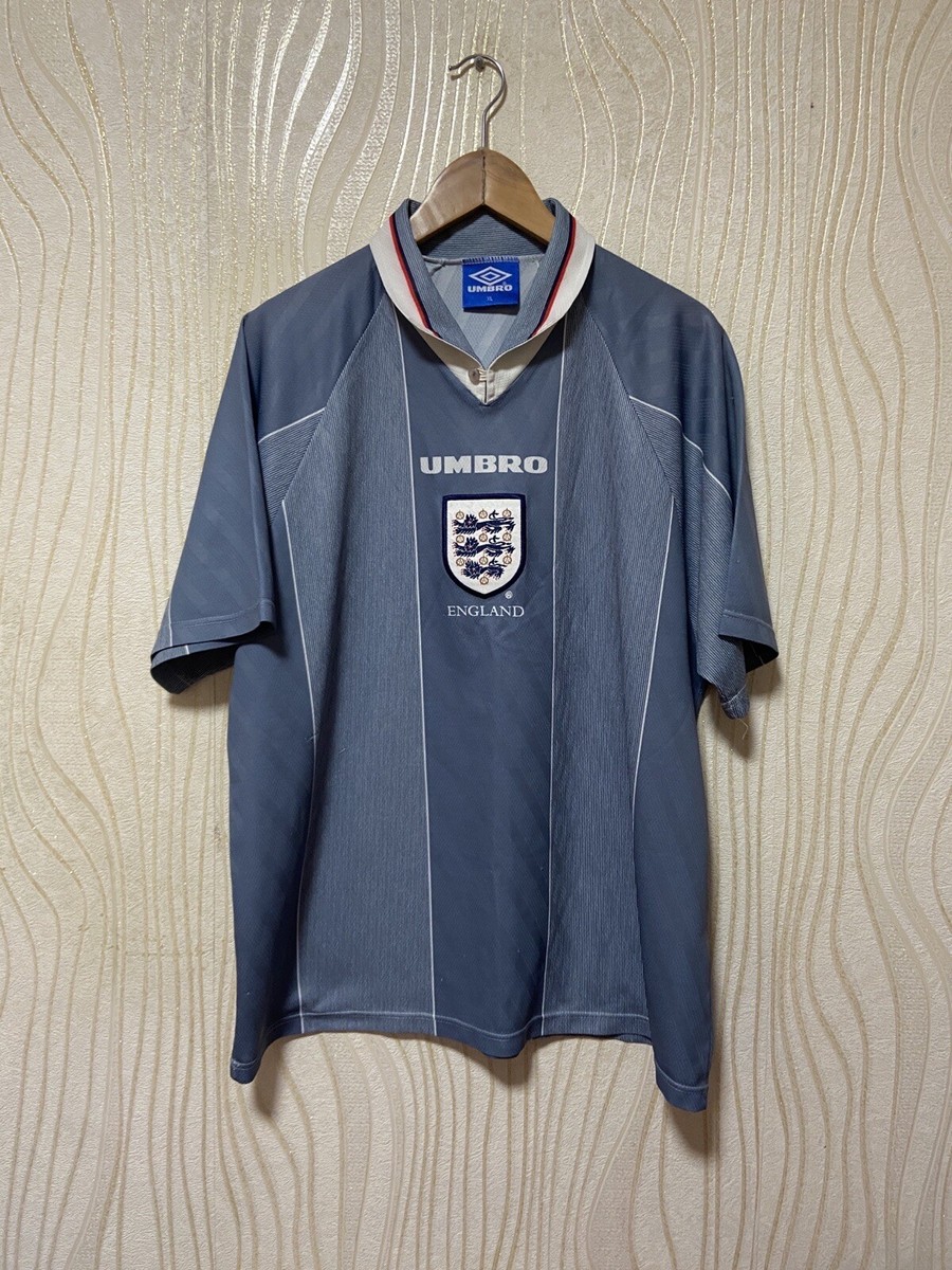ENGLAND 1996 1997 AWAY FOOTBALL SHIRT SOCCER JERSEY UMBRO sz XL