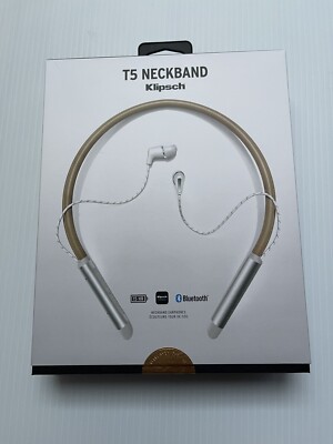 Klipsch T5 Neckband in-ear wireless Bluetooth earphones headphones (Brown)