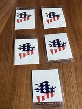America Vintage Dove Red White Blue (Lot of 5) Temporary Family Tattoos USA